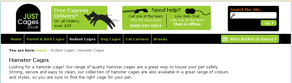 hamster cages